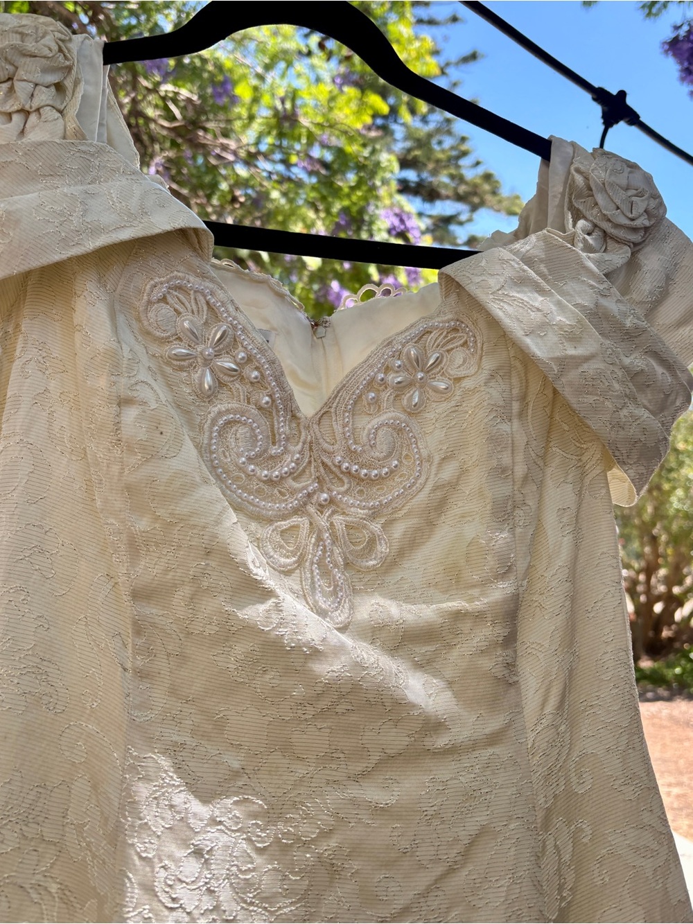 Gunne Sax Vintage Beaded Wedding Dress Jessica McClintock Cottagecore Bridal